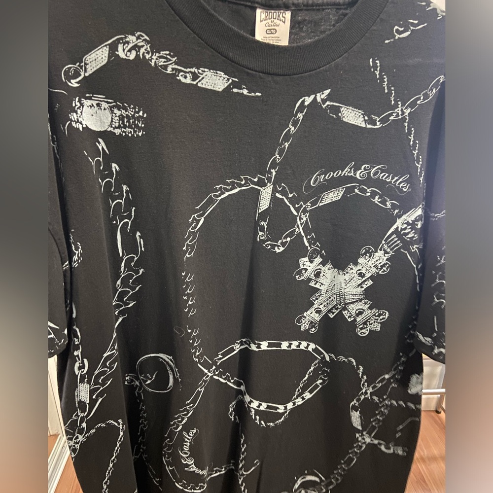 Vintage Black Crooks & Castles T Shirt